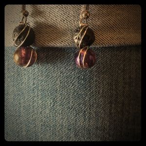 Memory Wire Wrapped Earrings